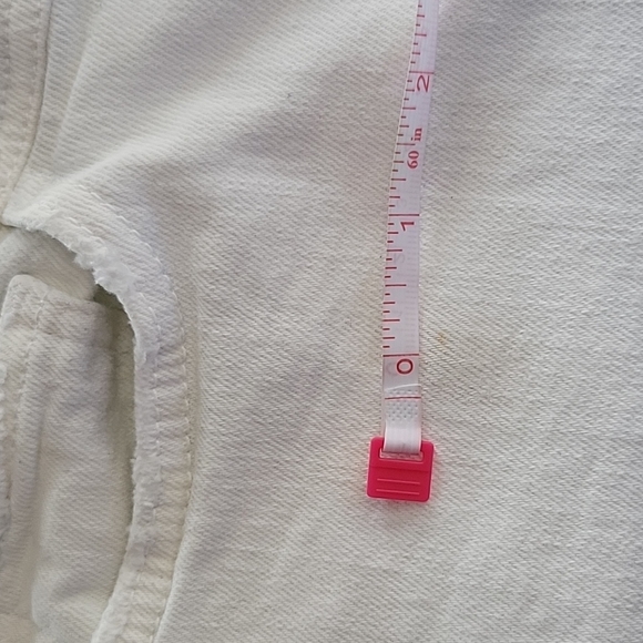 Anthro/ Pilcro & the Letterpress High Rise Distressed Ankle Jeans White Size 27 - Picture 13 of 13